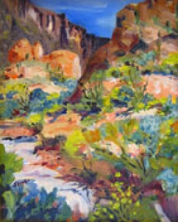 Gates Pass Study 2, oil by Barbara Strelke